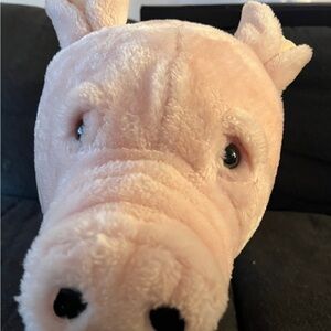 Melissa & Doug Plush Toy - Soft Pink Pig with Black Tag